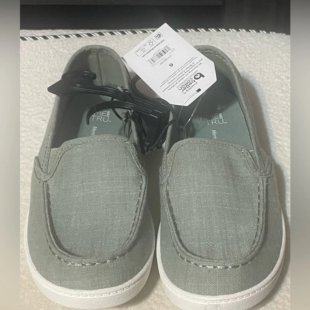 Time and‎ Tru Sage Slip-On Sneakers Size 6 Women’s Memory Foam Casual Shoes NWT